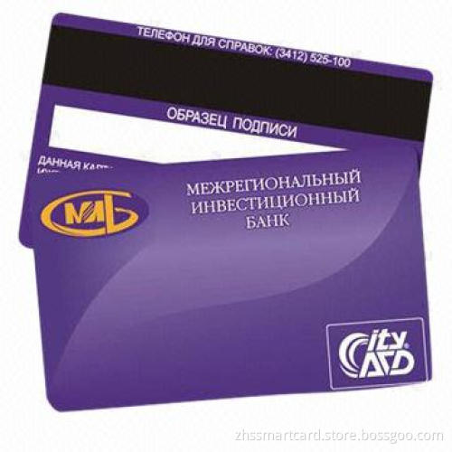 Original Factory Plastic of Paper Hi-Co or Lo-Co Magnetic Stripe Card